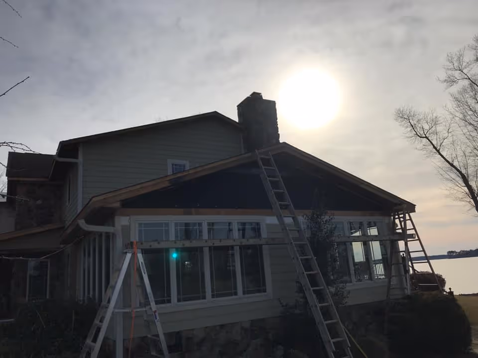 Home addition expanding living space