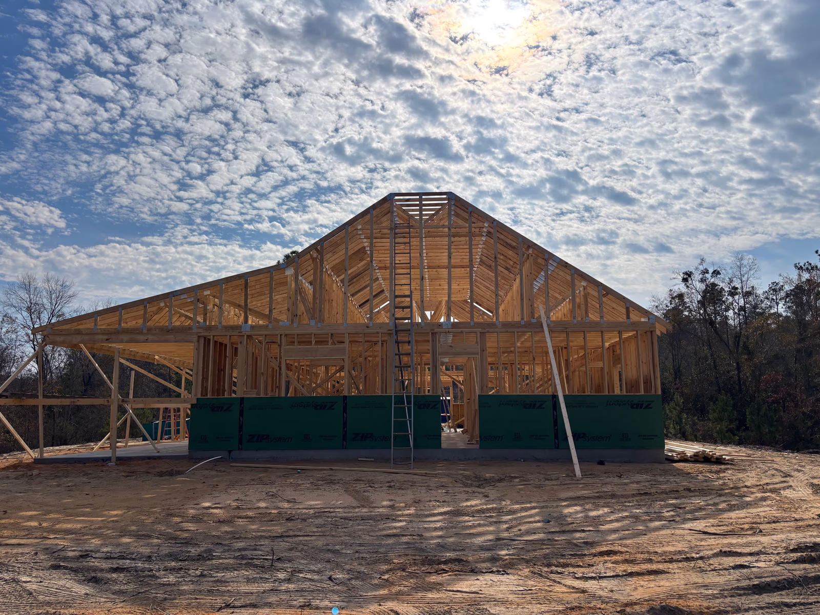 Home framing construction project